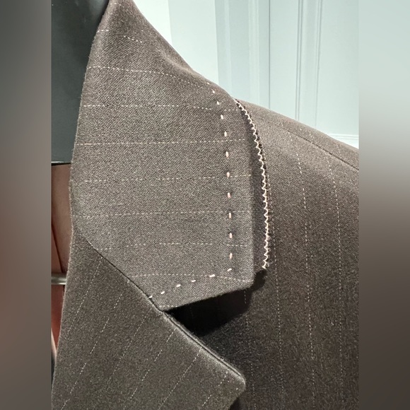 Elie Tahari brown and pink blazer - Picture 4 of 10